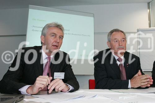 (C) fotodienst/Paul Hamm GmbH - Linz 16.03.2006 - KEBA - Personelle Änderungen im Vorstand und internationaler Grossauftrag - Pressegespräch KEBA AG. FOTO v.l.: Gerhard LUFTENSTEINER (Vorstandsvorsitzender KEBA AG), Karl KLETZMAIER (Aufsichtsrat KEBA AG)