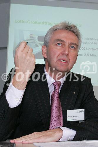 (C) fotodienst/Paul Hamm GmbH - Linz 16.03.2006 - KEBA - Personelle Änderungen im Vorstand und internationaler Grossauftrag - Pressegespräch KEBA AG. FOTO v.l.: Gerhard LUFTENSTEINER (Vorstandsvorsitzender KEBA AG)