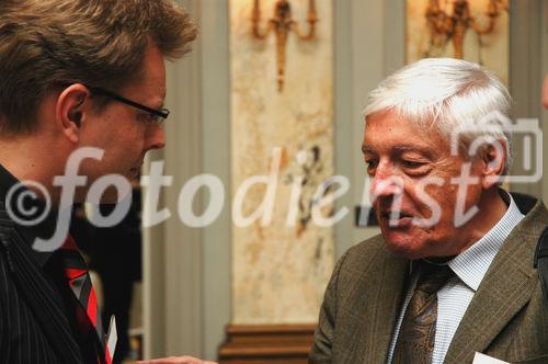 (C) fotodienst/ Marco Frauchiger - Bern 20.03.2006 – Präsentation der Resultate der vorgenommenen Studie und Roundtable-Gespräche im Berner Bellevue Palace. FOTO: v.l Reto Nause (Generalsekretär CVP Schweiz), Prof. Carl August Zehnder (ETH Zürich)