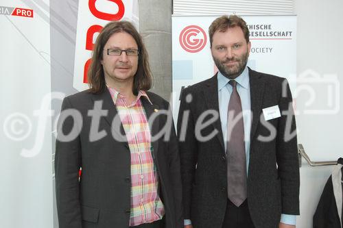 (c) Fotodienst / Daniel K. Gebhart - AustriaPro (WKO) veranstaltet den AustriaPro Exptertentag 2006 in Kooperation mit dem 2nd eBusiness Day der Österreichischen Computer Gesellschaft (OCG) - FOTO: A.O. Univ. Prof. Dr. Christian Huemer, A.O. Univ. Prof. Dr. Karl Fröschl.