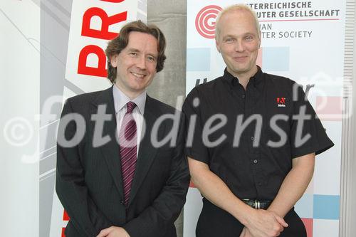 (c) Fotodienst / Daniel K. Gebhart - AustriaPro (WKO) veranstaltet den AustriaPro Exptertentag 2006 in Kooperation mit dem 2nd eBusiness Day der Österreichischen Computer Gesellschaft (OCG) - FOTO: Peter Brown, Duane Nickull.