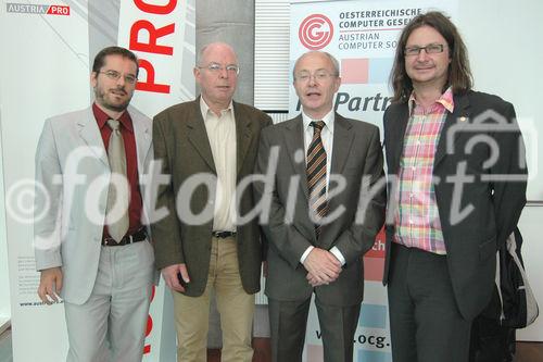 (c) Fotodienst / Daniel K. Gebhart - AustriaPro (WKO) veranstaltet den AustriaPro Exptertentag 2006 in Kooperation mit dem 2nd eBusiness Day der Österreichischen Computer Gesellschaft (OCG) - FOTO: - , Jürgen Gambol, DI Rudolf Bauer, A.O. Univ. Prof. Dr. Christian Huemer