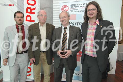 (c) Fotodienst / Daniel K. Gebhart - AustriaPro (WKO) veranstaltet den AustriaPro Exptertentag 2006 in Kooperation mit dem 2nd eBusiness Day der Österreichischen Computer Gesellschaft (OCG) - FOTO: - , Jürgen Gambol, DI Rudolf Bauer, A.O. Univ. Prof. Dr. Christian Huemer