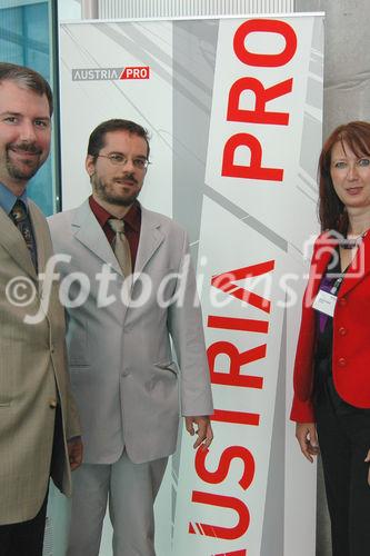 (c) Fotodienst / Daniel K. Gebhart - AustriaPro (WKO) veranstaltet den AustriaPro Exptertentag 2006 in Kooperation mit dem 2nd eBusiness Day der Österreichischen Computer Gesellschaft (OCG) - FOTO: Dr. Gerhard Laga, - , Alexandra Sladek