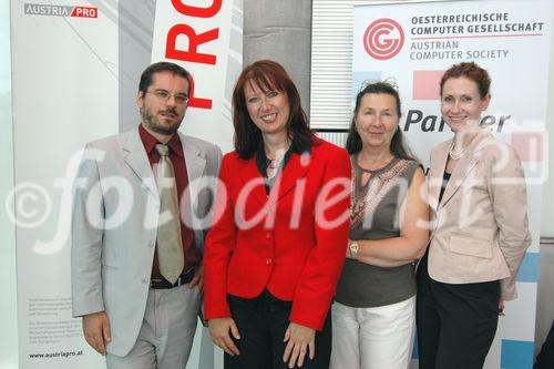 (c) Fotodienst / Daniel K. Gebhart - AustriaPro (WKO) veranstaltet den AustriaPro Exptertentag 2006 in Kooperation mit dem 2nd eBusiness Day der Österreichischen Computer Gesellschaft (OCG) - FOTO: -, Alexandra Sladek, Ursula Schinner, Mag. Christine Haas