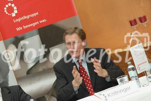 (c) Fotodienst / Daniel K. Gebhart - Quehenberger Logistik AG & Co KG: Jahres Pressekonferenz - Foto: Hermann Kï¿½ltringer (Stellvertretender Vorstand)