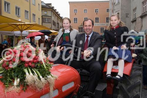 Josef Pröll mit Kinder