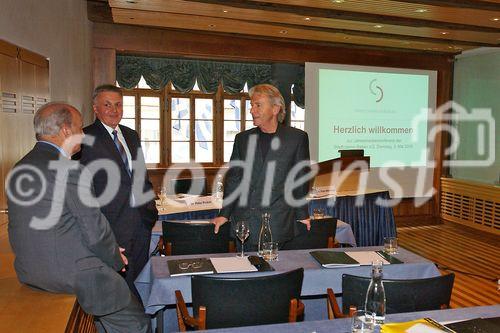 Pressekonferenz Stadtcasino Baden AG im Hotel Widder in Zürich am 9.5.06. Friedrich Obrist, Alfred Schwarz, Dr. Peter Probst