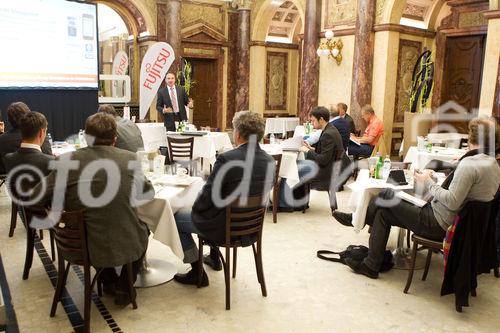 (C) fotodienst / Anna Rauchenberger  - Wien, 28.04.2011 – Fujitsu stellt mit 'Managed Smartphone' weltweit einen neuen Service zur Verfügung. Dank eines Pakets von gehosteten Mobile Professional-Lösungen können Unternehmen die Verwaltung ihrer Smartphones gezielt an Fujitsu auslagern und ihre betrieblichen Prozesse optimieren.