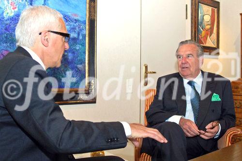 Interviewtermin mit Prof. Dr. Dr. Herbert Batliner für Antwalt§ Aktuell in Vaduz 