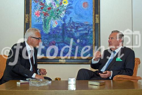 Interviewtermin mit Prof. Dr. Dr. Herbert Batliner für Antwalt§ Aktuell in Vaduz 