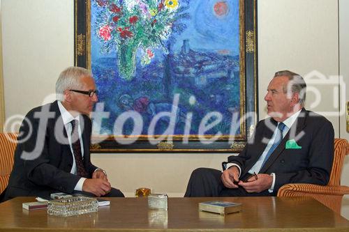 Interviewtermin mit Prof. Dr. Dr. Herbert Batliner für Antwalt§ Aktuell in Vaduz 