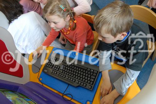 Microsoft Oesterreich und die Stadt Innsbruck praesentieren eine Initiative zur Foerderung der Sprachentwicklung von Kindern mit Hilfe moderner Medientechnologie.