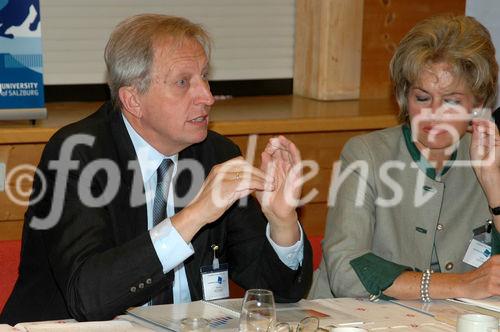 Univ. Prof. Reinhart Kögerler (Präsident der CDG), MR Dr. Ulrike Unterer (Bundesministerium Wirtschaft & Arbeit)