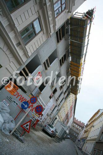 Dachgleichenfeier der Wohnbauvereinigung für Privatangestellte, Österleingasse 3, 1150 Wien, Foto: Haus Österleingasse 3, 1150 Wien