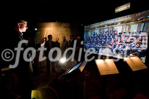(c) fotodienst / Anna Rauchenberger - Wien, am 27.11.2009 - Heute wurde im Haus der Musik der neue 'Virtuelle Dirigent' präsentiert. Die Installation wurde neu aufgenommen und programmiert, die Musikauswahl erweitert und als Einführung gibt Maesto Zubin Mehta Dirigiertipps.