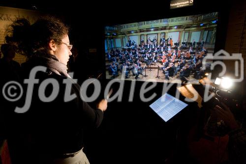 (c) fotodienst / Anna Rauchenberger - Wien, am 27.11.2009 - Heute wurde im Haus der Musik der neue 'Virtuelle Dirigent' präsentiert. Die Installation wurde neu aufgenommen und programmiert, die Musikauswahl erweitert und als Einführung gibt Maesto Zubin Mehta Dirigiertipps.