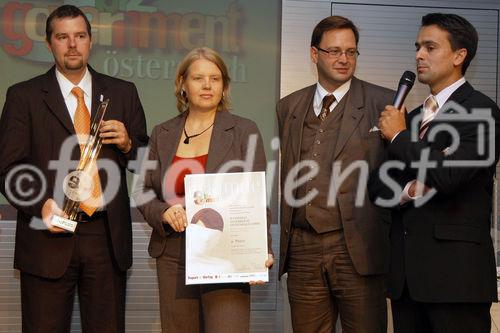 (C)fotodienst/Mag. Daniel Katzinger - Wien 05.10.2006,Heute fand im Festsaal der Telekom Austria die Preisverleihung des vom  Report Verlag initiierte ebiz egovernment award 2006 statt. Foto: 2.Platz Bundessieger Firma ICOMEDIAS