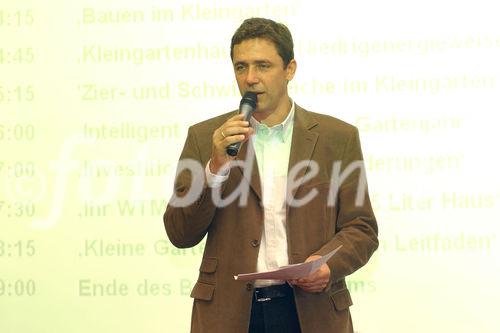Wirtschaftsfaktor Kleingärten: Foto: Moderator Mag. Martin Patak (Sportjournalist - sportmedia marketing GmbH)                                               