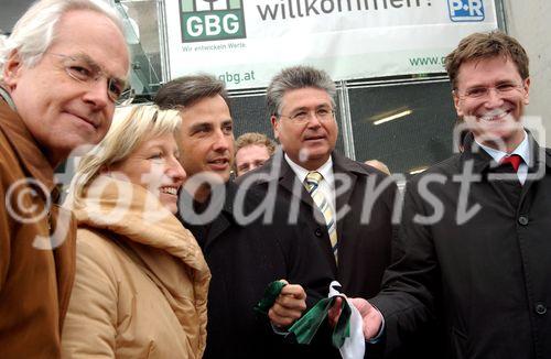 Stadrat Gerhard Rüsch, LR kristina Edlinger-Ploder, Bgm Siegfried Nagl, Bgm Stellverträter Walter Ferk, Stadrat Wolfgang Riedler