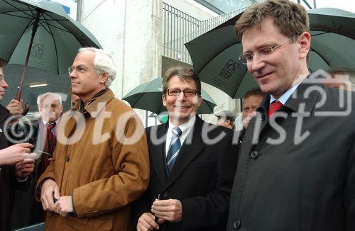 Grazer Stadträte Gerhard Rüsch, Werner Miedl, Wolfgang Riedler  in bester Laune!                          