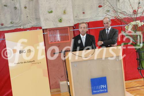 Dr. Ivo Brunner und Dr. Georg Konzett bei der Eröffnung