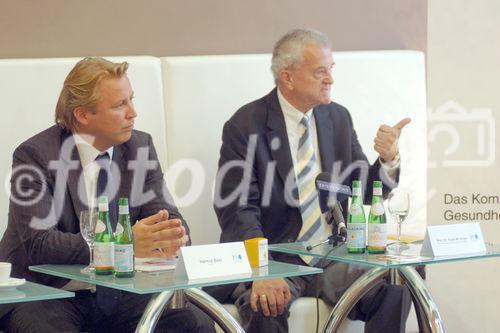 Lactobacillus reuteri Protectis, die natürliche probiotische Nahrungsergänzung. Foto v.li.na.re: Helmut Essl (CEO); Prof.Dr. Frank Unger (Leiter Forschung und Entwicklung / HSO Pharma)