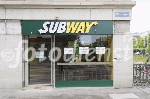 Eröffnung des ersten Subway Restaurant beim Bahnhof Zuerich Selnau. - (C)Fotodienst/Dieter Enz 