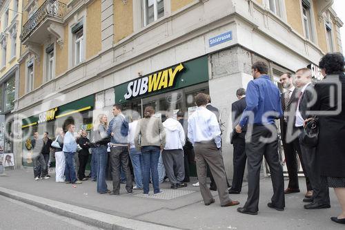 Eröffnung des ersten Subway Restaurant beim Bahnhof Zuerich Selnau. - (C)Fotodienst/Dieter Enz 