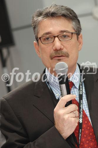 Der Auftritt von Microsoft Österreich auf der ITnT zählt traditionell zu den Publikumsmagneten auf der heimischen IT-Fachmesse. 
Foto: Wolfgang Briem (Leitung Bereich Server Microsoft Österreich)
©fotodienst/Nadine Bargad