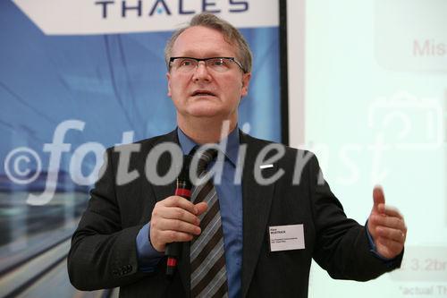 (C) fotodienst/Anna Rauchenberger - Wien 07.02.2008  - Thales Rail Signalling Solutions: Innovative Eisenbahn-Lösungen für sicheren Transport auf Europas Schienen. FOTO: Klaus Wustrack (Vice President Communications, Security Solutions & Services, Paris)