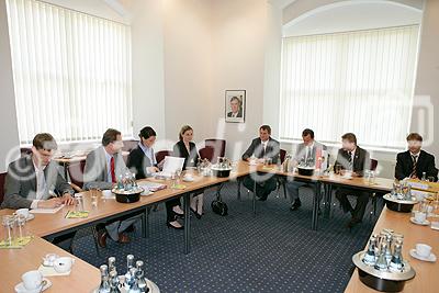 Pressekonferenz der Firma Helios, Vorstellung von Bauprojekten, Schloß Merseburg