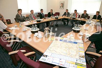 Pressekonferenz der Firma Helios, Vorstellung von Bauprojekten, Schloß Merseburg