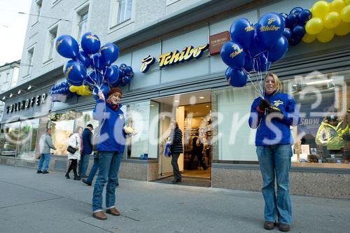 Wiedereröffnung Tchibo Filiale Salzburg Paris-Lodron-Str. 2, 2008-11-20 

Bild: fotodienst.at/Chris Hofer