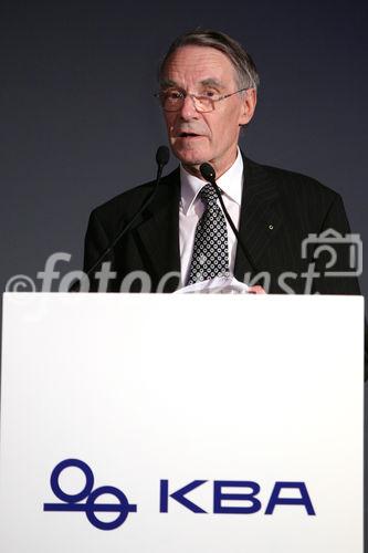 (C) fotodienst/Anna Rauchenberger - Wien, 20.3.2009 - Heute feierte die KBA-Mödling AG in Anwesenheit hochrangiger Ehrengäste aus Politik und Wirtschaft sowie führender Repräsentanten der deutschen Muttergesellschaft Koenig & Bauer AG (KBA) ihr 160-jähriges Firmenjubiläum im Technischen Museum Wien. Gleichzeitig wurde auch ein Führungswechsel gefeiert. 