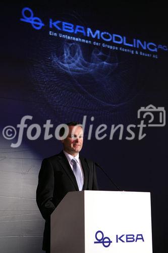 (C) fotodienst/Anna Rauchenberger - Wien, 20.3.2009 - Heute feierte die KBA-Mödling AG in Anwesenheit hochrangiger Ehrengäste aus Politik und Wirtschaft sowie führender Repräsentanten der deutschen Muttergesellschaft Koenig & Bauer AG (KBA) ihr 160-jähriges Firmenjubiläum im Technischen Museum Wien. Gleichzeitig wurde auch ein Führungswechsel gefeiert. FOTO: DI Leopold Achatz, Vorstand KBA-Mödling AG