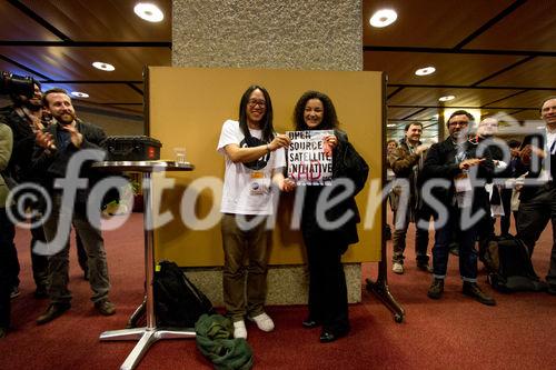  (c) fotodienst/Boaz Heller - Genf, 22-24.2.2012. Die Lift-Konferenz untersucht heutige und künftige Anwendungen digitaler Technologien. FOTO Hojun Song, Artist, The Open-Source Satellite Initiative: