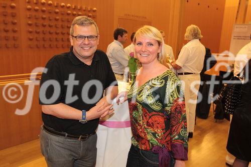 Michael Baur (Zumtobel AG) und Sandra Schuster (Montfort Werbung).