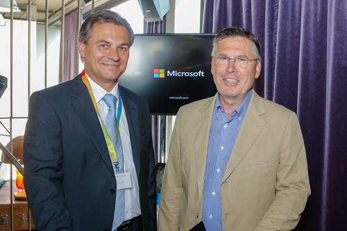 Foto: Georg Obermeier (li.), Geschäftsführer Microsoft Österreich 
