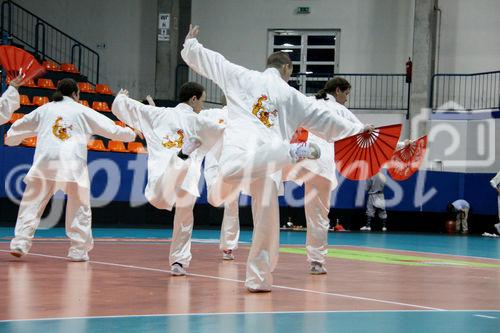 Europäischer Shaolin Wushu Verband präsentiert Shaolin Wushu 30.4.2010 (c) julia fuchs für fotodienst am Bild: Chen Taiji Fächerform