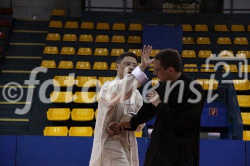 Europäischer Shaolin Wushu Verband präsentiert Shaolin Wushu 30.4.2010 (c) julia fuchs für fotodienst, am Foto: Bagua Form und Anwendung, Meister Zhang Lilin