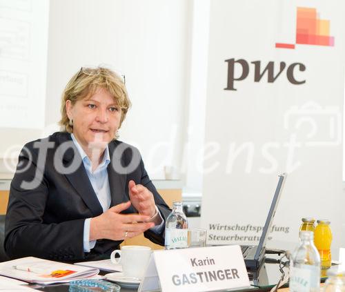 (C)fotodienst/Anna Rauchenberger Wien, 05.04.2011 –  PwC präsentierte heute die aktuelle Transparenz-Analyse bei börsennotierten Unternehmen in der DACH-Region. Nachhaltigkeit ist in Österreich noch nicht im Kern angekommen, zukunftsfähige Wahrnehmung der heimischen Unternehmen ist bei Investoren und Ratingagenturen fraglich. FOTO: Mag Karin Gastinger, MAS, Leiterin des Bereichs Sustainable Business Solutions bei PwC Österreich