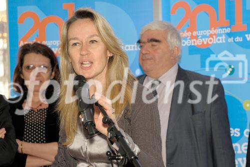 fotodienst/ Christian Kemp;Paris - Im Rahmen des European Year of Volunteering (EYV) macht die EYV-Tour 2011 ab 14. April Station in Paris. Bild: Constance LE GRIP, députés européenes (PPE)