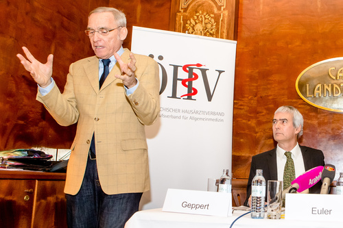 Pressekonferenz am 9.1.14: Österreichische Hausärzte empfehlen: Raus aus ELGA! FOTO: Dr. Wolfgang Geppert, Sprecher des Österreichischen Hausärzteverbandes