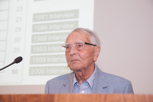 Schweizerische Gesellschaft für Angst und Depression: 5-Jahres-Jubiläumstagung. Foto: Prof. Dr. med. Dr. h. c. Jules Angst