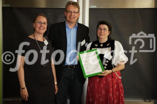 Prämierung Gourmet-Knospe 2012. Im Bild: Susanne Flückiger, rechts