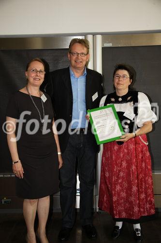 Prämierung Gourmet-Knospe 2012. Im Bild: Susanne Flückiger, rechts