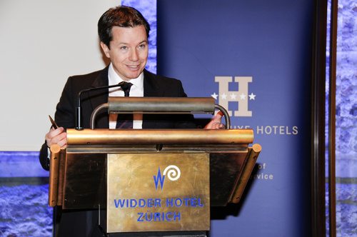 Jahresmedienkonferenz der Swiss Deluxe Hotels. Im Bild: Siro Barino, Managing Director der Swiss Deluxe Hotels