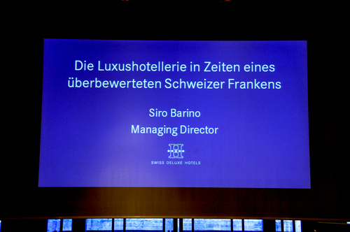 Jahresmedienkonferenz der Swiss Deluxe Hotels 