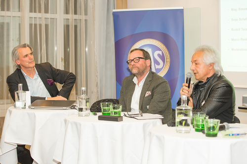 Der Travel Industry Club diskutierte im Wiener Steigenberger Hotel Herrenhof die fehlende Einbindung von Praktikern in den Gesetzgebungsprozess. Im Bild v.l.n.r. Wilfried Seywald, Sepp Schellhorn (NEOS), Rudolf Tucek (The Cube Hotels).